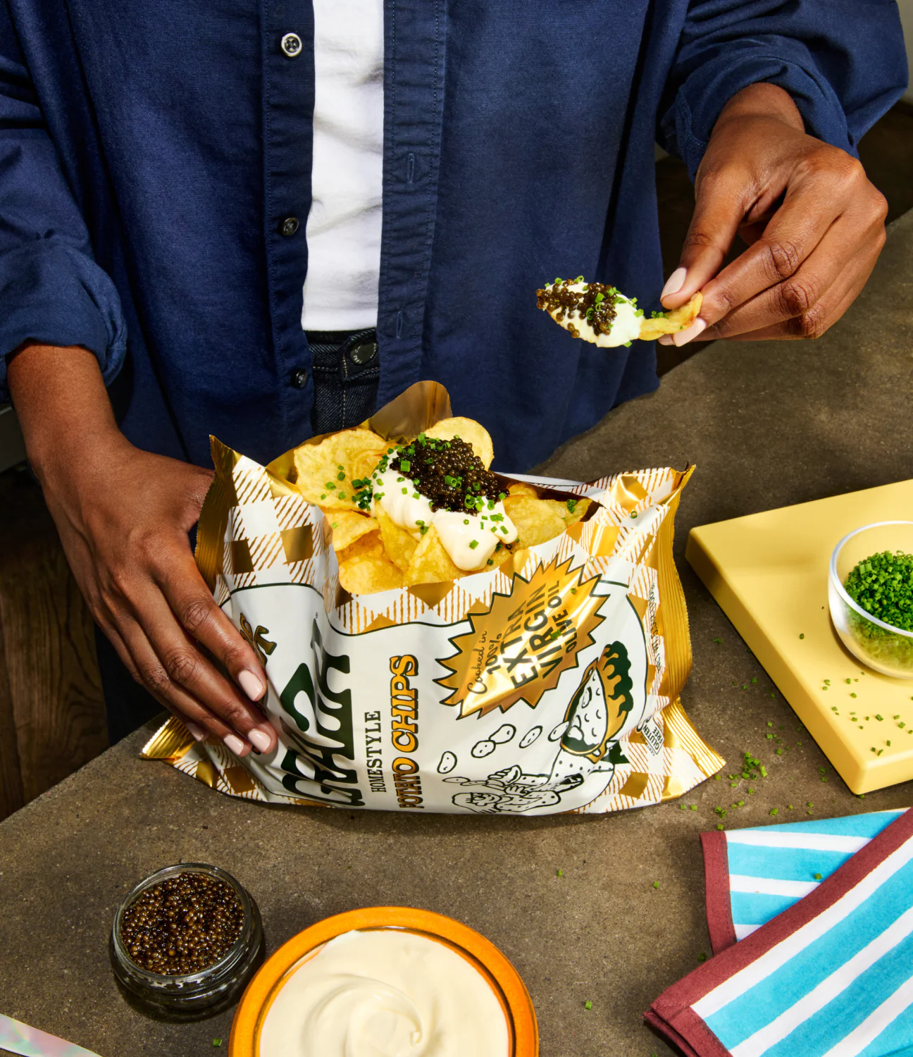 Classic Sea Salt Olive Oil Potato Chips - Image 5