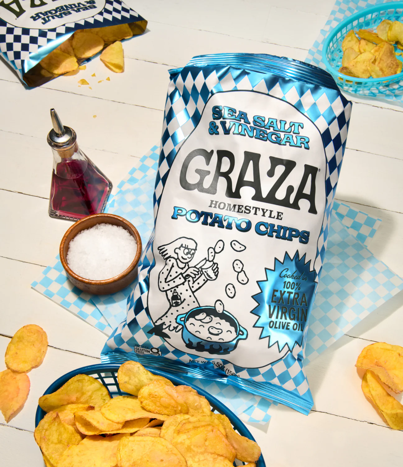 Sea Salt & Vinegar Olive Oil Potato Chips - Image 4