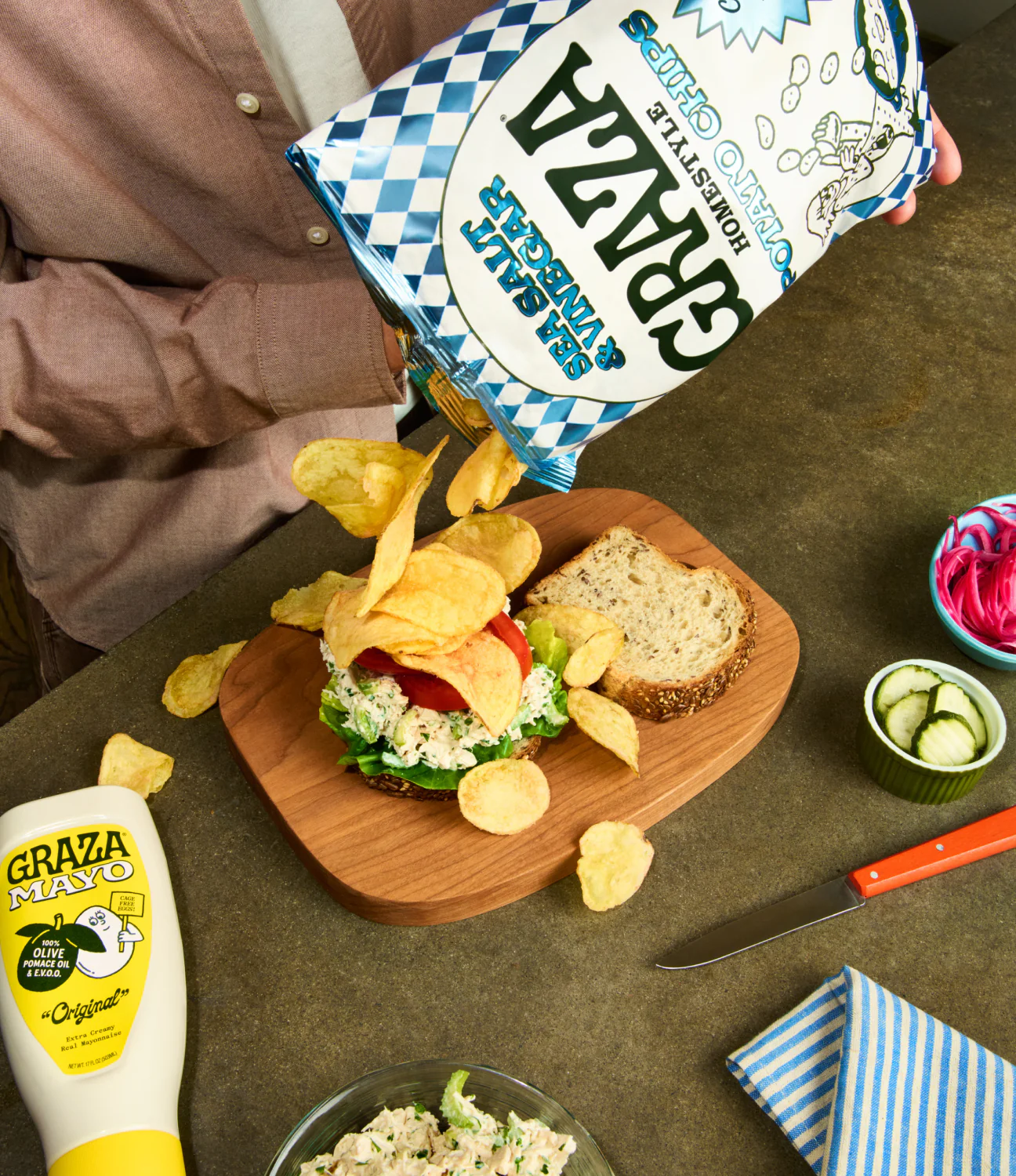 Sea Salt & Vinegar Olive Oil Potato Chips - Image 5