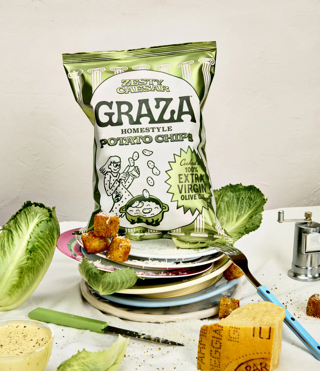 Zesty Caesar Olive Oil Potato Chips - Image 4
